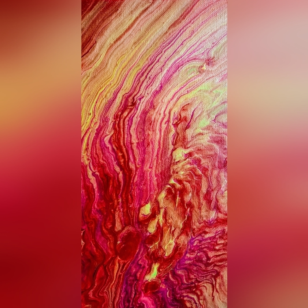 🄷🄰🄽🄳🄼🄰🄳🄴 🅁🄴🄳 🄰🄽🄳 🅈🄴🄻🄻🄾🅆 🄿🄰🄸🄽🅃 🄿🄾🅄🅁 🄰🅁🅃🅆 - Picture 3 of 4